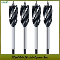 6.35mm Hex Handle 10-35MM High Speed Steel Twist Drill Bit Long Four-slot Four-blade Woodworking Tools Drill Bit Hole Opener Saw