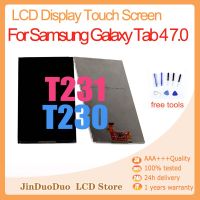 ของแท้7.0 "เหมาะสำหรับ Samsung Galaxy Tab 4 7.0 T230 T231ดิจิไทเซอร์จอแสดงผล LCD เหมาะสำหรับ Samsung T230 T231 SM-T231 SM-T230ที่แสดง3G