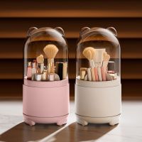 【YD】 Rotating Makeup Storage Desktop Brushes Organizer Eyebrow Holder