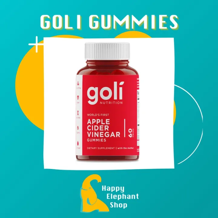 Goli Apple Cider Vinegar Acv Gummies 60pcsbottle Lazada Ph