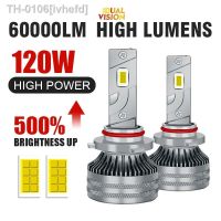 ✜✾ ivhefd Farol de carro branco para lentes lâmpada Turbo 6000K 120W alta potência H7 H4 H11 H8 H9 HB4 HB3 9005 9006 9012 12V