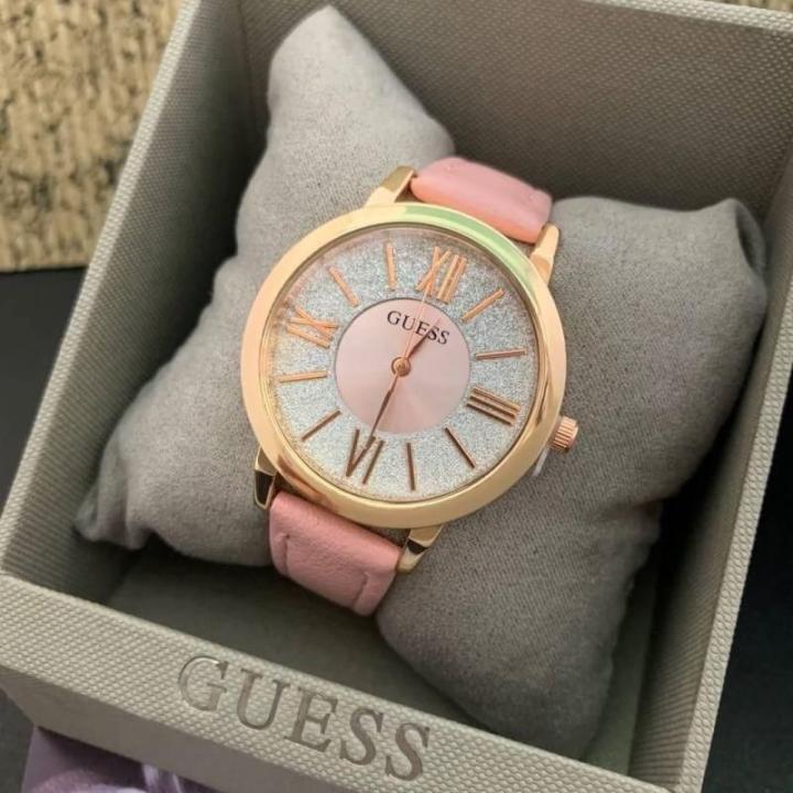 นาฬิกาข้อมือ-guess-นาฬิกาสายหนัง-ขนาดหน้าปัด-32-mm-สินค้า-มีถ่านสำรอง-ผ้าเช็ด-ถุงผ้า-แถมให้นะคะ