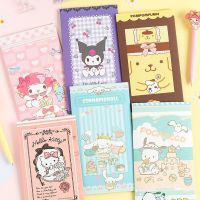 Kawaii Sanrio New Sticker Set Hand Account Diary Decorative Sticker Kulomi Hellokitty Cute Creative Sticker Book Storage Book Label Maker Tape