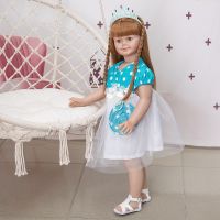 【YF】 bebes doll with 78 CM Full Silicone Stand Baby Dolls Dressed Up Wholesale Huge Toddler Toys For Big Child Birthday Gift