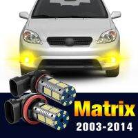 หลอดโคมไฟไฟตัดหมอก LED 2ชิ้นสำหรับ Toyota Matrix 2003-2014 2004 2005 2006 2007 2008 2009 2010 2011 2012อุปกรณ์2013