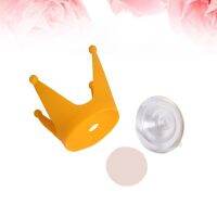 ✒ Decoration Suction Cup Hat Crown Reusable for Kids Child Decor Accessories 1pc ( Yellow Double Suction Cup )