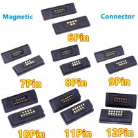 1sets 6Pin 7Pin 8Pin 9Pin 10Pin 11Pin 12Pin Waterproof Magnetic Pogo Pin Connector 2A Male Female  Spring Loaded DC Power Socket