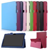 เคสสำหรับหัวเหว่ย MediaPad T5 10 T3 9.6 M5 Lite 10.1ปกหนัง PU แบบบางขาตั้งพับได้8 Casing Tablet สำหรับ Huawei M5 10.8 8.4เคส