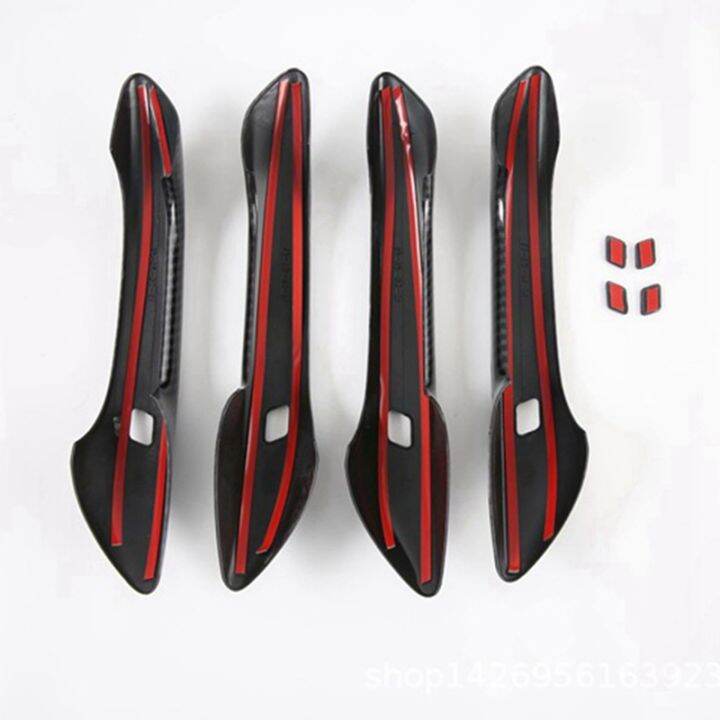 car-abs-carbon-fiber-outer-side-door-handle-cover-trim-for-hyundai-sonata-2020-2021