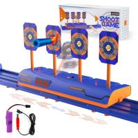 For Nerf s Bullets Auto Reset Electric Shooting Target Accessories Kids Sound Light Shooting Game Toys High Precision Scoring