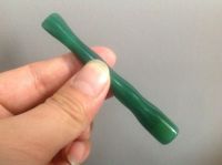 Exquisite Chinese Handmade Natural Green Agate Jad Filter