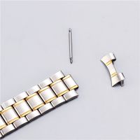 “：{ Curved End Watch Band For Seiko Stainless Steel Watch Strap For  20 22Mm Replacement Wrist Bracelet Band Metal Fold Buckle