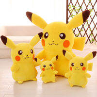 Fancy【ลดกระหน่ำ】ตุ๊กตาปิกาจูของแท้ของเล่นตุ๊กตา Pikachu นอนซูเปอร์น่ารักของขวัญวันเกิดเด็กผู้หญิง