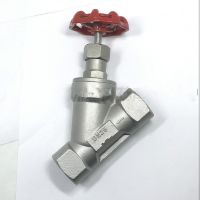 【hot】ﺴ∋  steel seat valve female thread welding clamp Y type high temperature steam DN15-DN65