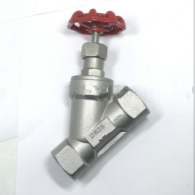 【hot】ﺴ∋  steel seat valve female thread welding clamp Y type high temperature steam DN15-DN65