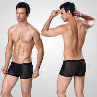 3 PcsLot y Mens Underwear Breathable Mesh Undies Soft Comfortable Man Underpants Ice Silk Briefs Antibacterial Men Panties