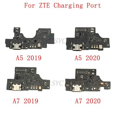 ต้นฉบับขั้วต่อพอร์ตชาร์จ USB บอร์ด Flex สําหรับ ZTE Blade A5 2019 A7 2020 ขั้วต่อการชาร์จ Flex Cable อะไหล่ซ่อม