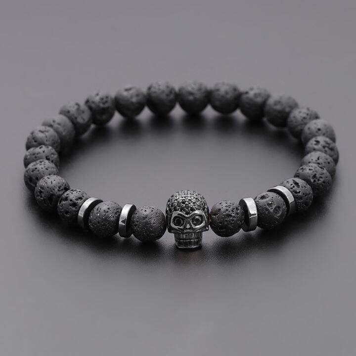 black-eye-skull-hematite-bead-bracelet-men-classic-handmade-8mm-lava-stone-charm-bracelet-for-men-jewelry-gift