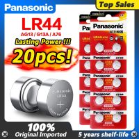 【Direct-sales】 Panasonic 20Pcs 1.5V เซลล์ปุ่ม Lr44แบตเตอรี่ลิเธียม A76 AG13 G13A LR1154 LR44 357A SR44 100% Original