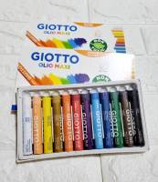 GIOTTO สีชอล์กน้ำมันจัมโบ้ 12สี สีออยพาสเทล GIOTTO Olio Maxi Oil Pastel Jumbo 12colors