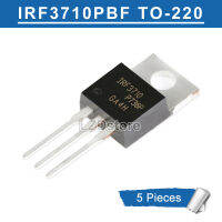 5ชิ้น IRF3710ไอริฟ3710 TO220 IRF3710PBF 220 N-Channel 100V/57A ทรานซิสเตอร์ใหม่แบบดั้งเดิมมอสเฟท