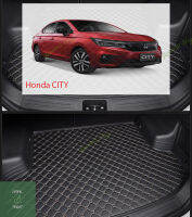 แผ่นรองกระโปรงหลังรถ Trunk Mats FOR HONDA CITY แผ่นยางปูรถ ป้องกันไม่ให้ตัวรถสกปรก กันน้ำกันกระแทกป้องกันรอยขีดข่วนและทนต่อสารเคมี สี Black and Beige