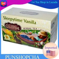 ชา Celestial Seasonings, Herbal Tea, Sleepytime Vanilla, Caffeine Free, 20 Tea Bags,ชาช่วยนอนหลับ ?พร้อมส่ง?
