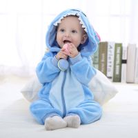 0-24M Baby Rompers Newborn Cartoon Pajamas Clothing Newborn Infant Rompers 3D Animal Costume Outfit Hooded Winter Jumpsuit
