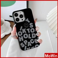 ◙❀∈ Mowin - เข้ากันได้สำหรับ เคสไอโฟน เคสไอโฟน11 นิ่ม TPUเคส Candy ภาษาอังกฤษแบบขาวดำอย่างง่าย ตัวป้องกันกล้องกันกระแทก เข้ากันได้กับ iPhone 14 13 12 Pro Max 11 XR XS 7Plus 8Plus