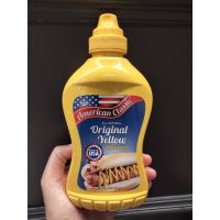 สินค้าสดใหม่ รับรองคุณภาพ  American Classic Original Yellow Mustard ซอส มัสตาร์ด อเมริกันคลาสสิคเยลโลว์ 397กรัม