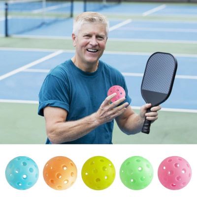 ♠ Outdoor Pickleball Balls Night Light Green Ball With 40 Holes Pickleball Equipment For Beginners Experts Outdoors Indoors