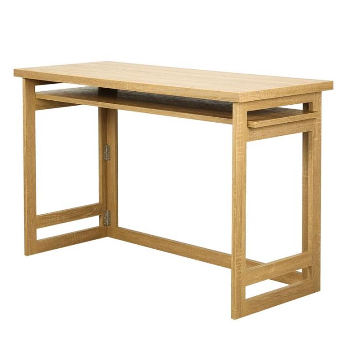 โต๊ะขาพับได้พร้อมแผ่นชั้น-เฟอร์ราเดค-รุ่น-fd50120-2-สีบีชเข้ม