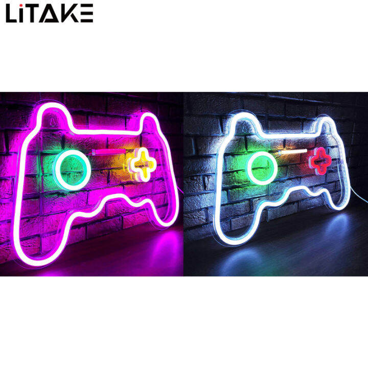 Gaming Neon Sign Gamer Wall Game Room Decor Gamer Gifts Neon Sign Wall