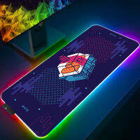 RGB สวิทช์สีดำแผ่นรองเมาส์ซูชิ Suitchi Deskmat Gamer แป้นพิมพ์ M Ousepad ไฟ LED อุปกรณ์เล่นเกมโต๊ะคอมพิวเตอร์เสื่อยาง