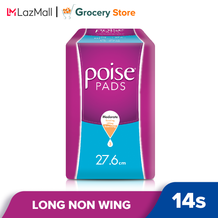 Poise Pads Long Non Wing 14s Lazada