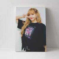 16 * 24in(40*60เซนติเมตร) ไร้กรอบ BLACKPINK LISA ผ้าใบวาดภาพของตกแต่งผนังบ้านของขวัญโปสเตอร์ศิลปะสำหรับชายและหญิงห้องนอน