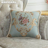 NAPEARL Luxury European Pillows Case Cover For Sofa Cushions 48x48 Floral Designer Covers Velvet Decorative Modern Hot Sale