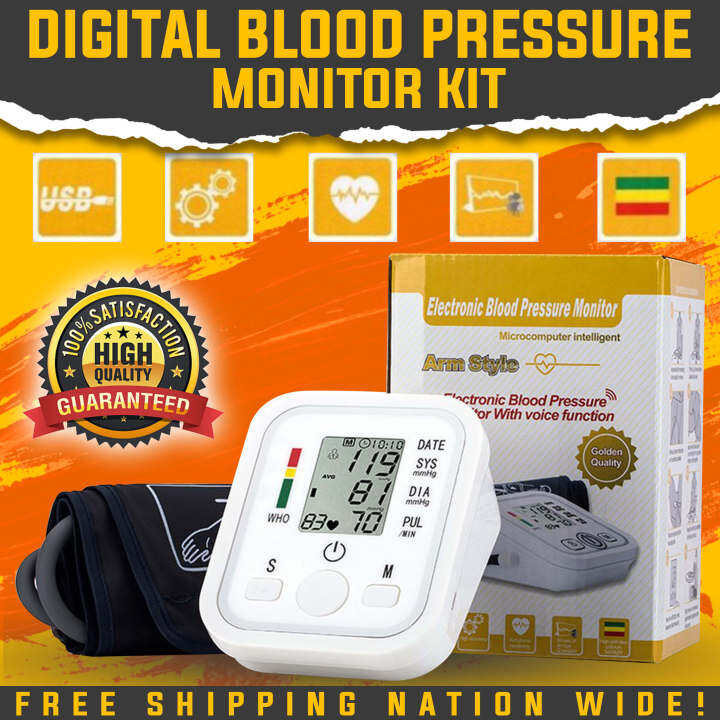 [BEST SELLER!] Digital Blood Pressure Monitor Kit USB Powered Automatic