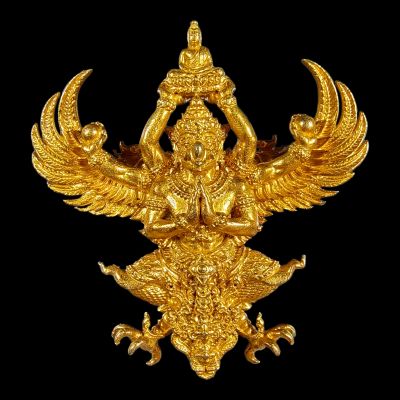 พญาครุฑ เชิดชูพระศาสนา ราชันมหาเศรษฐี พิธีครุฑธาราม มหาพุทธาภิเษก วัดครุฑธาราม พระนครศรีอยุธยา พิมพ์ใหญ่ เนื้อเบญจโลหะ