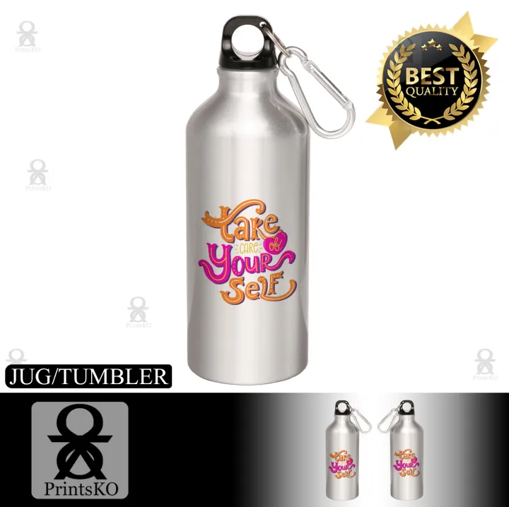 Aluminum Sports Water Bottle/ Sports Jug with Quotes Inspirations ...