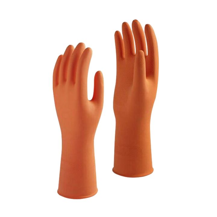 ถุงมือยาง-13-ตรา-krating-กระทิง-สีส้ม-size-l