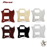 Pleroo Guitar Parts - For Gib Standard SG Full Face Guitar Pickguard  Route PAF Humbuckers Scratch Plate Guitar Bass Accessories