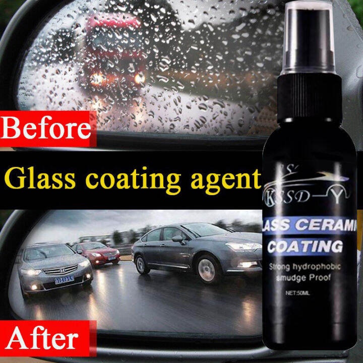 Car Glass Ceramic Coating Hydrophobic Coating Waterproof Acid Rain ...