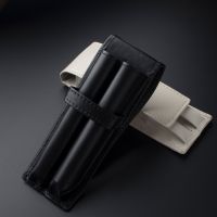 【CW】 1PCS luxury office supplies Black pen bag calligraphy pen gift box personalized Leather Case New pencil case