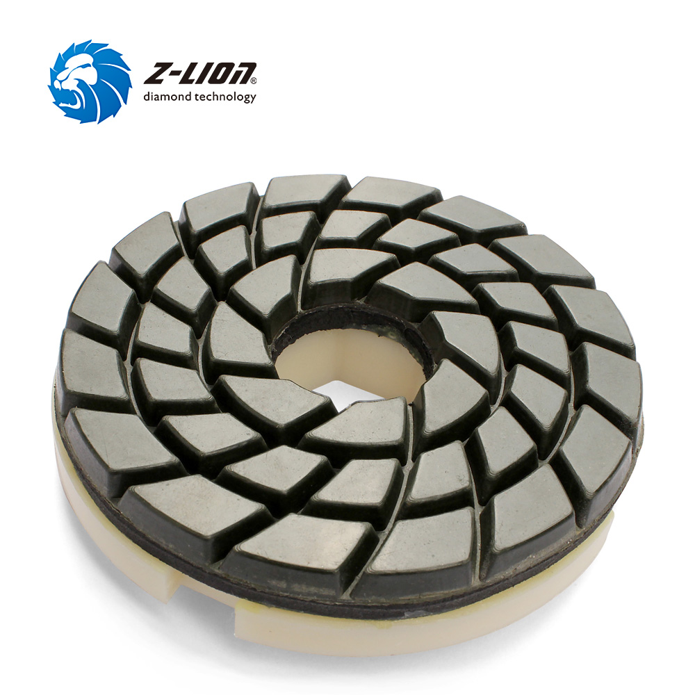 4" Diamond Snail Lock Edge Polishing Pad 5mm Thickness Polishing Wheel Granite 