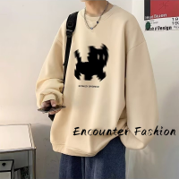 Encounter Fashion  เสื้อสเวตเตอร์  เสื้อกันหนาวมีฮู้ด เสื้อกันหนาว เสื้อแขนยาวชาย เสื้อกันหนาว ผ ช เสื้อฮู้ด เสื้อฮู้ดชาย 2023ใหม่ MWY2390RY5 37Z230914