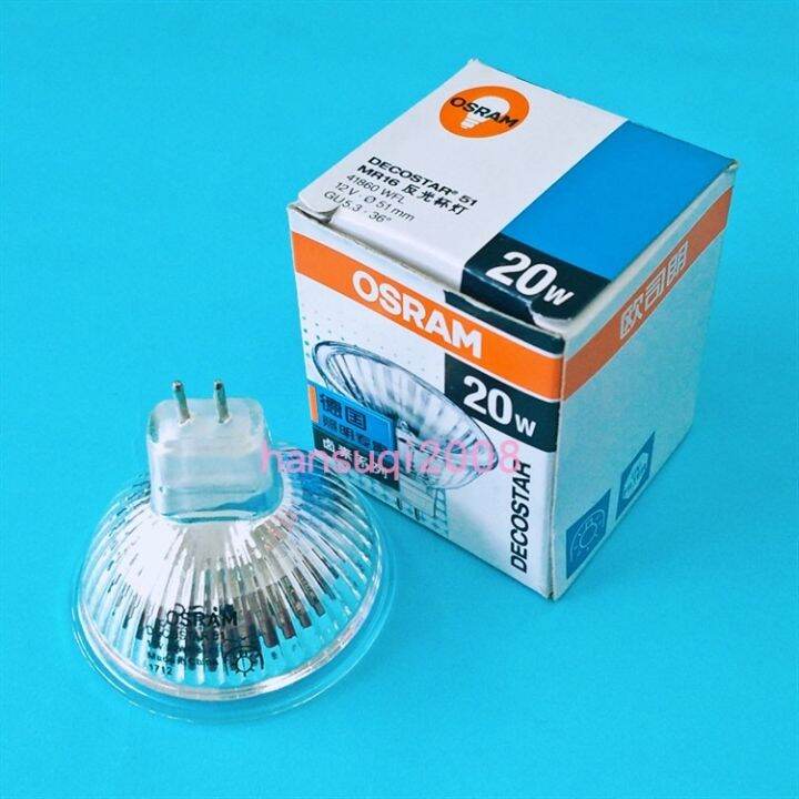 🔥ต้นฉบับนำเข้า OSRAM 12โวลต์20วัตต์หลอดฮาโลเจนถ้วย41860 WFL สปอตไลตู้ ...