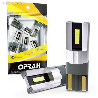 ﹍✉ Oprah Super Bright 2pcs W5W LED T10 CSP Canbus Car Lights 1860SMD No Error For 12V Car License Plate Bulb Door Lamp White Amber