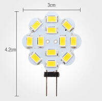 5XG4 6W 12x5630 SMD 500-560LM 6000-6500K แสงสีขาวธรรมชาติ Lotus shaped LED Spot bulb (12V) ใหม่