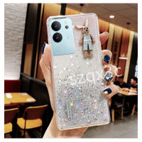 เคสโทรศัพท์พร้อมส่งสำหรับ VIVO V29 Y78 Y02 Y27 Y36 Y02A Y02T V27 V27e V25e V25 Pro 5G 4G 2023แฟชั่นใหม่พลอยเทียมกากเพชรรูปท้องฟ้าเต็มไปด้วยดวงดาวเคสโทรศัพท์เจลฝาครอบด้านหลัง TPU โปร่งใสปลอกอ่อน VIVOY78กันกระแทก